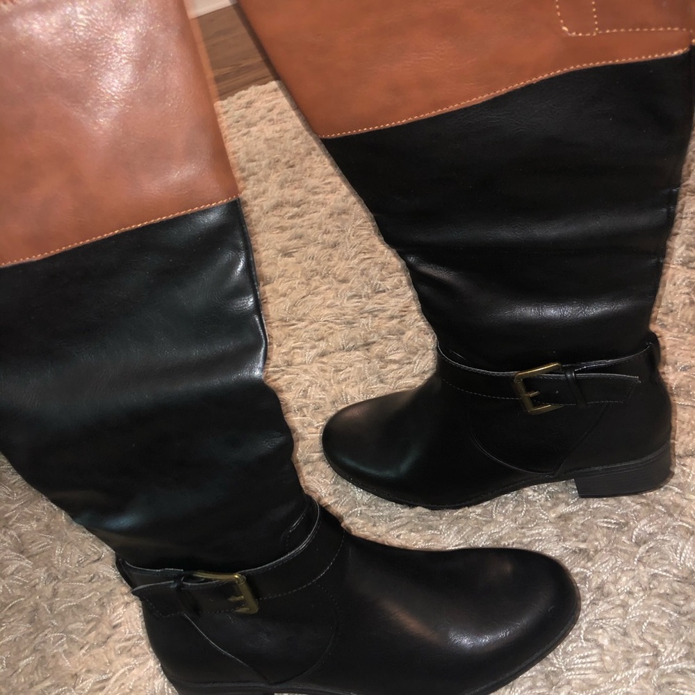Rampage boots. Black and brown leather. - Picture 2 of 3